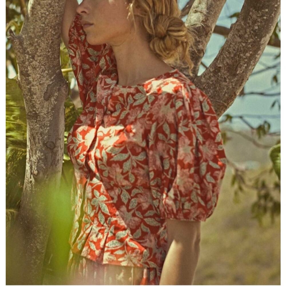 DOEN Chelle Top in Jardin Marjorelle Floral Print XS - Picture 2 of 8